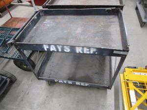 lot 9 image: Rolling Shop Cart 24x36x32