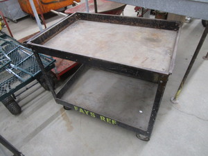 lot 10 image: Rolling Shop Cart 24x36x32