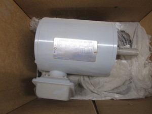lot 145 image: TECO 1hp 143T Frame Electric Motor