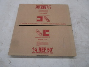 lot 244 image: (New) 50 14 Copper Refrigeration Tube