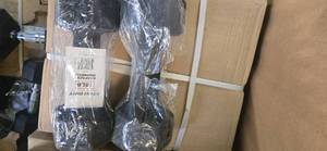 lot 3 image: A lot of a Pair of 15LB Neoprene Dumbbells (New)