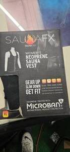 lot 10 image: SaunaFX Womens Neoprene Sauna Vest with Microban  Size Large (XL) (NEW)