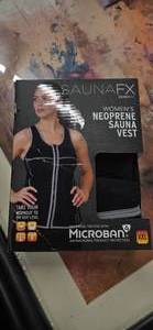 lot 21 image: SaunaFX Womens Neoprene Sauna Vest with Microban  Size Large (XXL) (NEW)