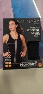 lot 22 image: SaunaFX Womens Neoprene Sauna Vest with Microban  Size Large (M) (NEW)