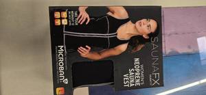 lot 23 image: SaunaFX Womens Neoprene Sauna Vest with Microban  Size Large (L) (NEW)