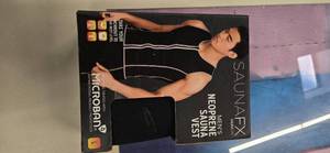 lot 24 image: SaunaFX Womens Neoprene Sauna Vest with Microban  Size Large (L) (NEW)