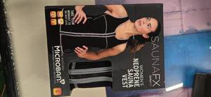 lot 26 image: SaunaFX Womens Neoprene Sauna Vest with Microban  Size Large (L) (NEW)