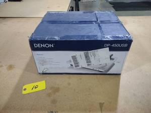 lot 10 image: Denon DP-450USB Turn Table...