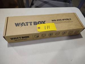 lot 111 image: Watt Box Power Strip, WB-800-IPVM-6...