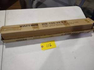 lot 112 image: Watt Box Power Strip, WB-100-VPS-8...