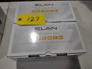 lot 127 image: (2) Elan EL-IP-0BA4-WH Cameras...