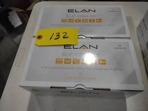lot 132 image: (2) Elan EL-IP-0BA4-WH Cameras...