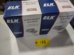 lot 138 image: (2) Elk SP30 30 Watt Speakers...