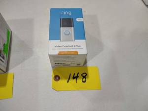 lot 148 image: Ring Video Doorbell, 3 Plus...