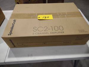 lot 180 image: SpeakerCraft SC2-100 2-Channel Ampl...