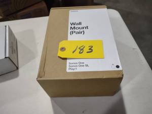 lot 183 image: Sonos One SL Play 1 Wall Mount...