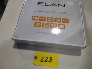 lot 223 image: Elan EL-4KHDBT-KIT-40-IRS Extender ...