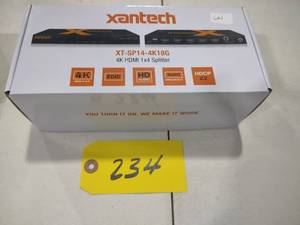lot 234 image: Xantech XT-SP14-4K186 4K HDMI 1X4 S...