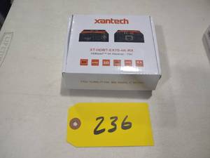 lot 236 image: Xantech XT-HDBT-EX70-4K-RK Receiver...