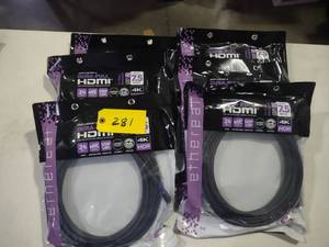 lot 281 image: (6) Ethereal 24.6 HDMI Cables...