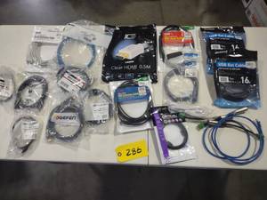 lot 286 image: Assorted Cables...