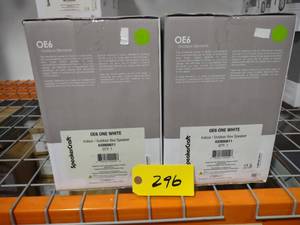 lot 296 image: (2) Speaker Craft OE6 One White Spe...