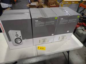 lot 310 image: (3) Speaker Craft OE5 Three Black S...