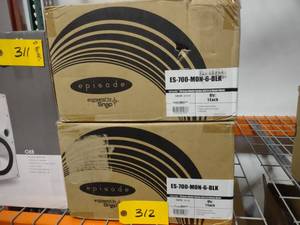 lot 312 image: (2) Episode ES-700-MON-6-BLK Speake...