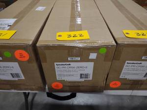 lot 322 image: (6) Speaker Craft SC-PR-CRS6-Zero-6...