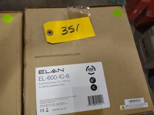 lot 351 image: (2) Elan EL-600-IC-6 Speakers...