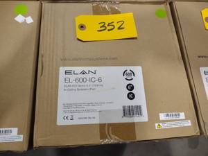 lot 352 image: (2) Elan EL-600-IC-6 Speakers...