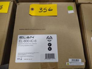 lot 356 image: (2) Elan EL-600-IC-6 Speakers...