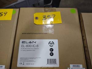 lot 357 image: (2) Elan EL-600-IC-6 Speakers...