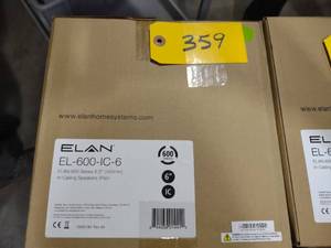 lot 359 image: (2) Elan EL-600-IC-6 Speakers...