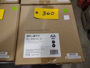 lot 360 image: (2) Elan EL-600-IC-6 Speakers...