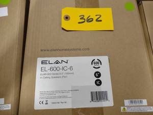 lot 362 image: (2) Elan EL-600-IC-6 Speakers...