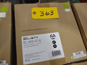lot 363 image: (2) Elan EL-600-IC-6 Speakers...