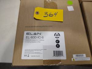 lot 364 image: (2) Elan EL-600-IC-6 Speakers...