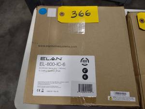 lot 366 image: (2) Elan EL-800-IC-6 Speakers...