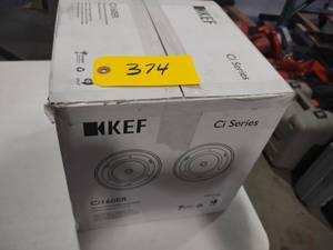lot 374 image: (2) Kef CIL60ER Speakers...
