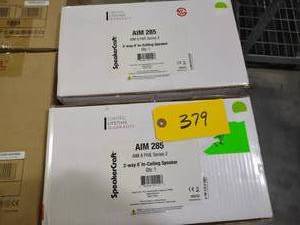 lot 379 image: (2) Speaker Craft AIM285 Speakers...