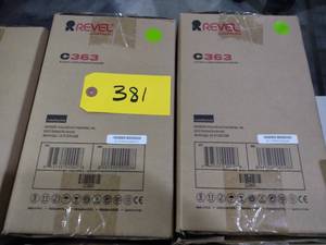 lot 381 image: (2) Revel C363 Speakers...