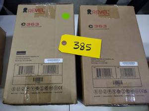 lot 385 image: (2) Revel C363 Speakers...