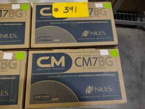 lot 391 image: (2) Niles CM7BG Speakers...