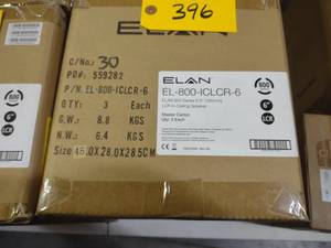 lot 396 image: 3 Pack Elan EL-800-ICLCR-6 Speakers...