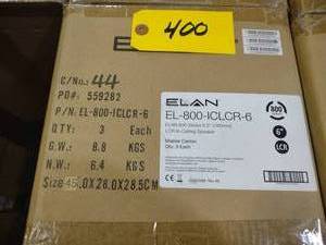 lot 400 image: 3 Pack Elan EL-800-ICLCR-6 Speakers...