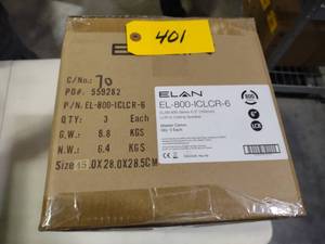 lot 401 image: 3 Pack Elan EL-800-ICLCR-6 Speakers...