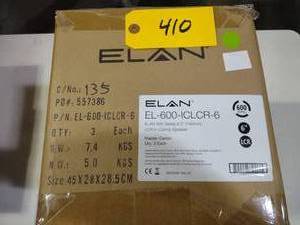 lot 410 image: 3 Pack Elan-EL-600-ICLCR-6 One Spea...