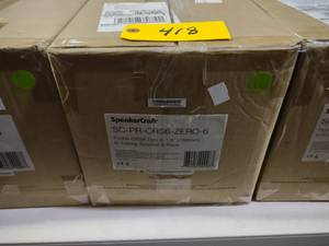 lot 418 image: 6 Pack Speaker Craft SC-PR-CRS6-Zer...