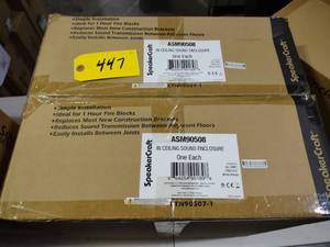 lot 447 image: (2) Speaker Craft ASM90508 Sound En...